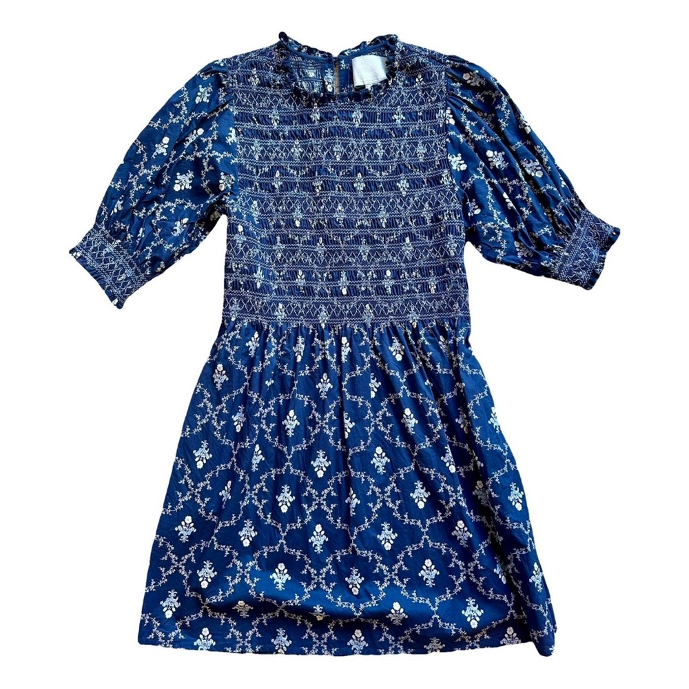 Like New Hill House Vivi Nap Dress in Navy Trellis Size Medium 💙